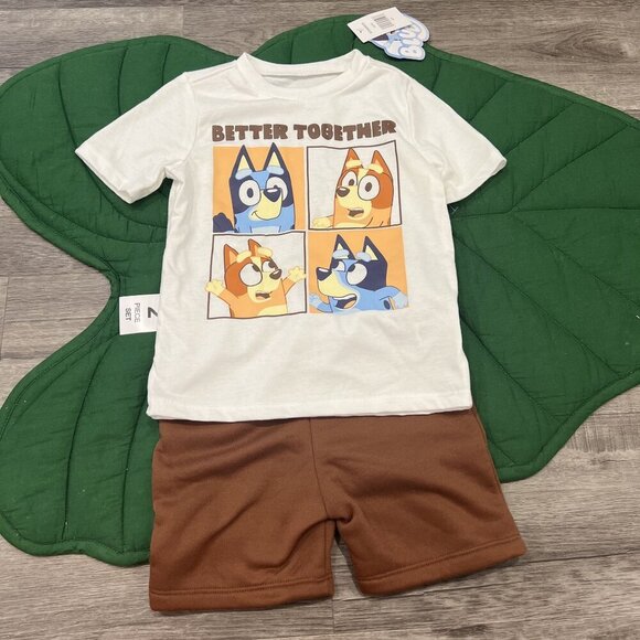 Bluey 4T Graphic Tee & Shorts Set - Picture 1 of 4